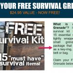 Free Survival Grenade a compact kit