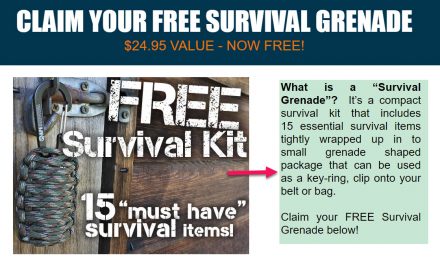 Free Survival Grenade a compact kit